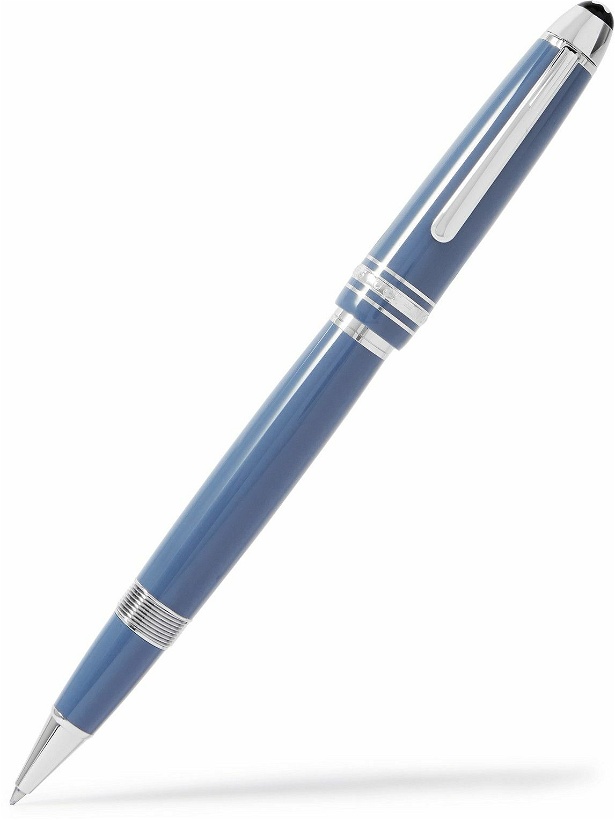 Photo: Montblanc - Meisterstück Glacier LeGrand Resin and Platinum-Plated Rollerball Pen
