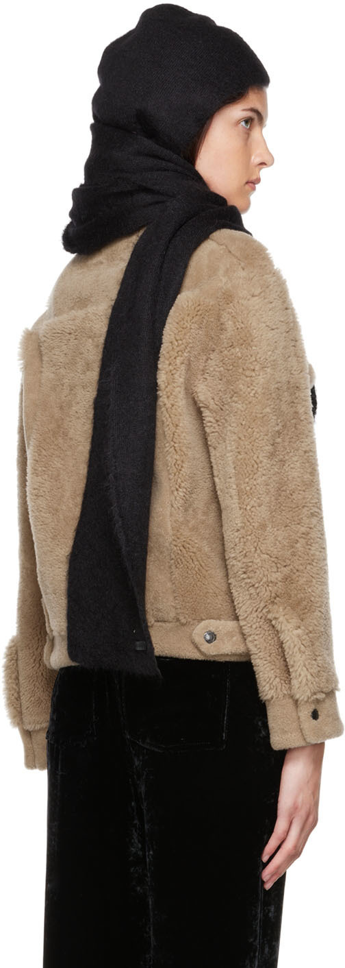 TOM FORD Black 7G Hood Scarf