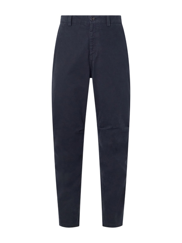 Photo: Brunello Cucinelli - Straight-Leg Cotton-Twill Trousers - Black