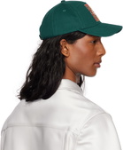 Casablanca Green Gothic Logo Cap