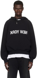 Helmut Lang Black 'New York' Hoodie