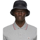 Moncler Black Logo Bucket Hat