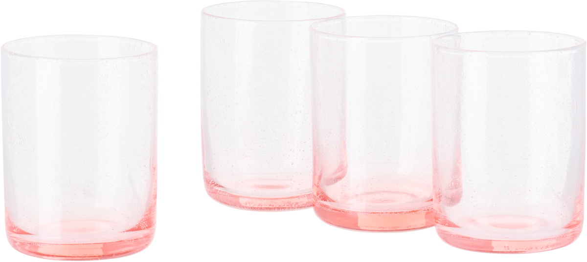 The Conran Shop Pink Bubble Tumbler Set, 4 pcs
