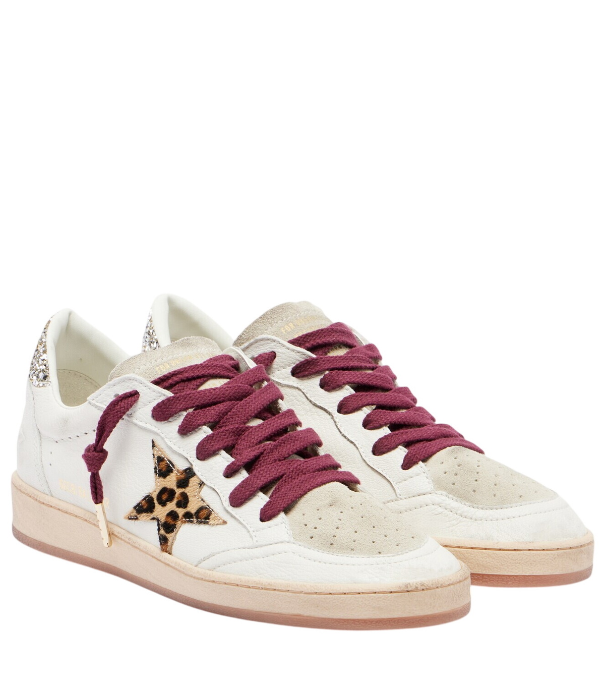 Golden Goose Running Sole Net Upper Suede Toe Spur And Heel