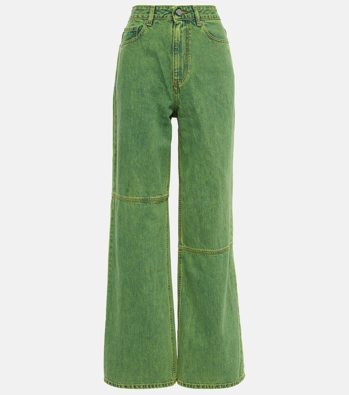 Ganni - Mid-rise wide-leg jeans GANNI