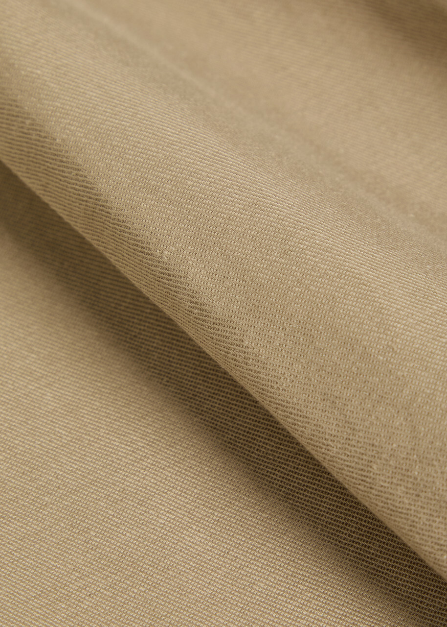 Wax London Aubyn Tapered-leg Twill Trousers Tan