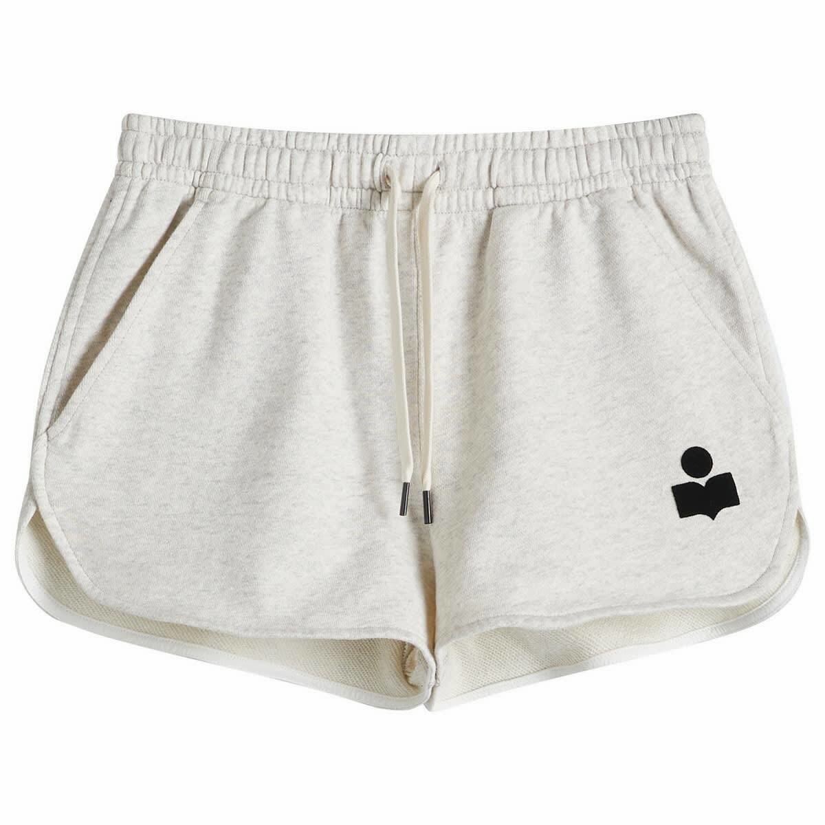 Isabel Marant Étoile Women's Mifa Shorts with Logo in Ecru