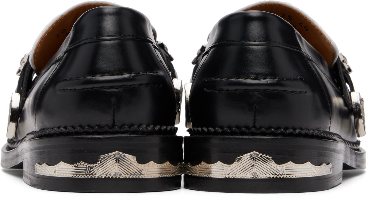 Toga Virilis SSENSE Exclusive Black & White Metal Loafers