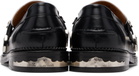 Toga Virilis SSENSE Exclusive Black & White Metal Loafers