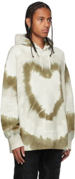 Givenchy Beige & Khaki Oversized Tie-Dye Hoodie