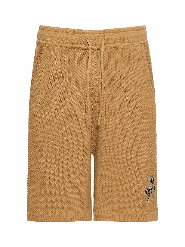 Photo: HONOR THE GIFT - Logo Knit Cotton Shorts
