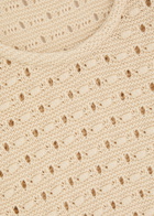 Frame The Bauble Open-knit Tank Cream