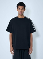 Y-3 Striped Shoulder Cotton T-Shirt
