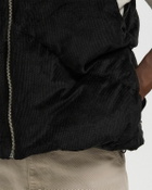 Rough. CORDUROY PUFFER VEST Black Men
