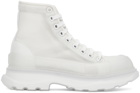 Alexander McQueen Off-White Mesh Tread Slick High Sneakers