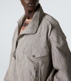 Kiko Kostadinov Farkas cotton and linen-blend jacket