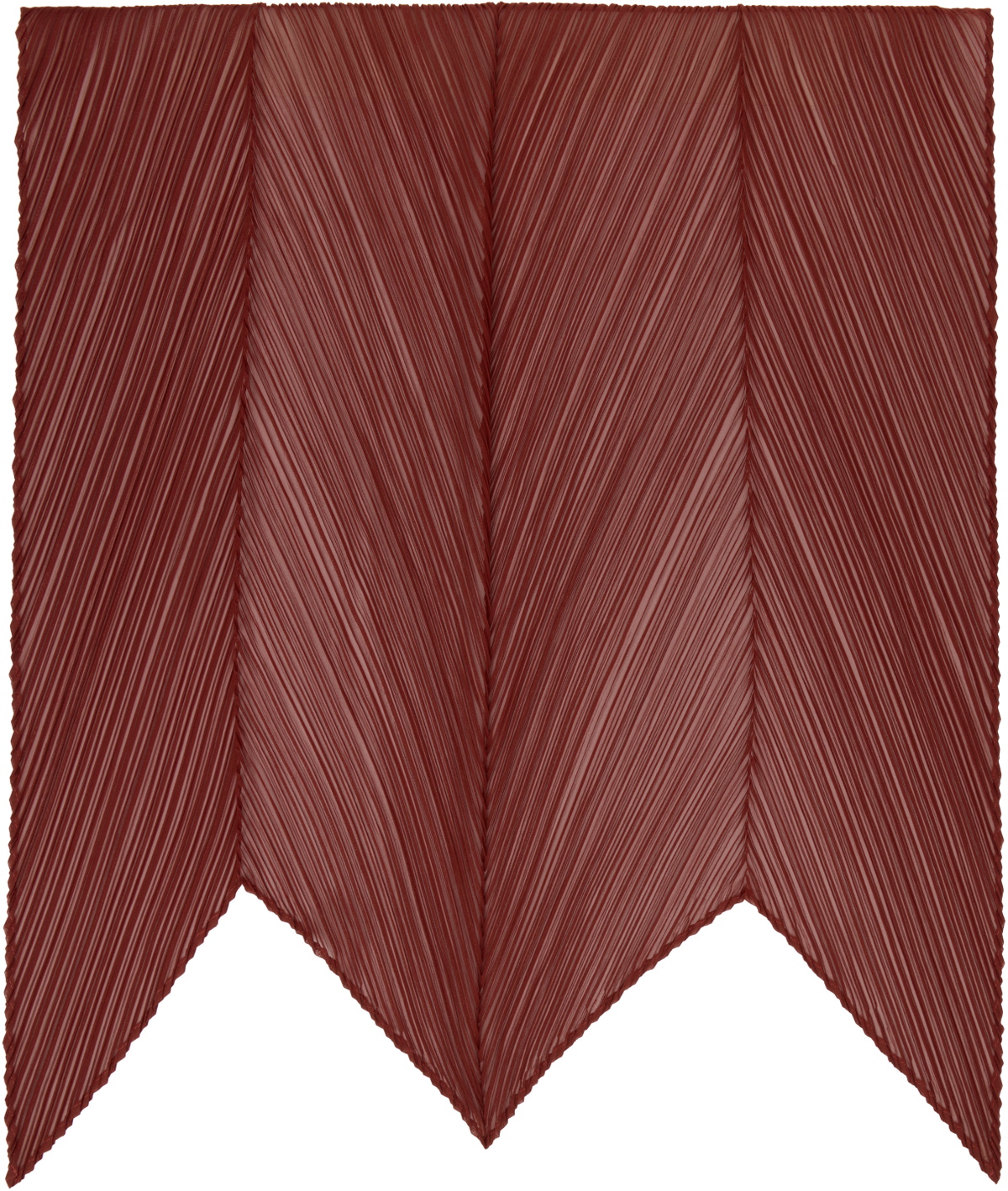PLEATS PLEASE ISSEY MIYAKE Burgundy Monthly Colors October Scarf