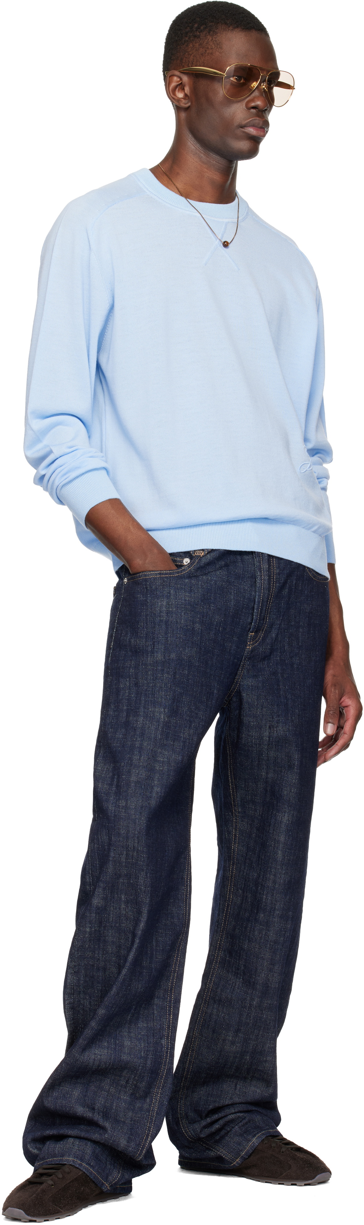 JACQUEMUS Blue 'The J' Sweater Jacquemus