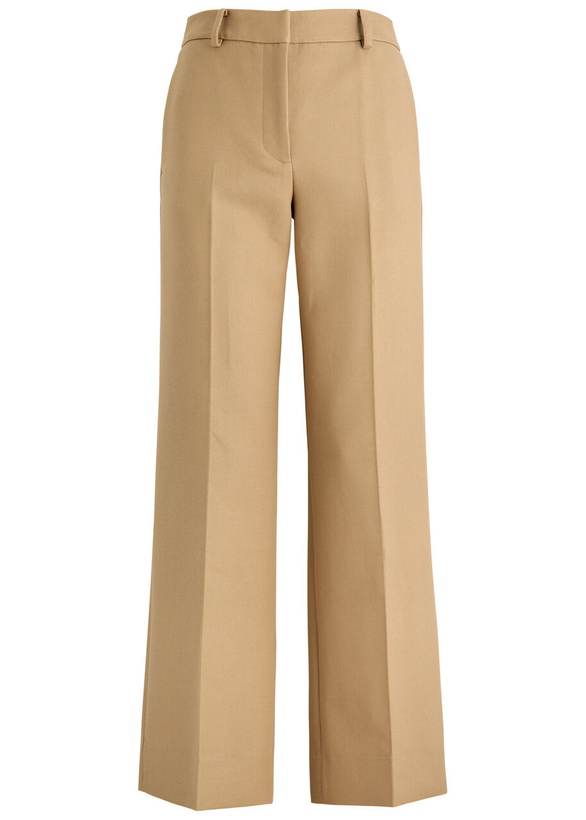 Photo: Rejina Pyo Cathy Straight-leg Cotton-blend Trousers Beige