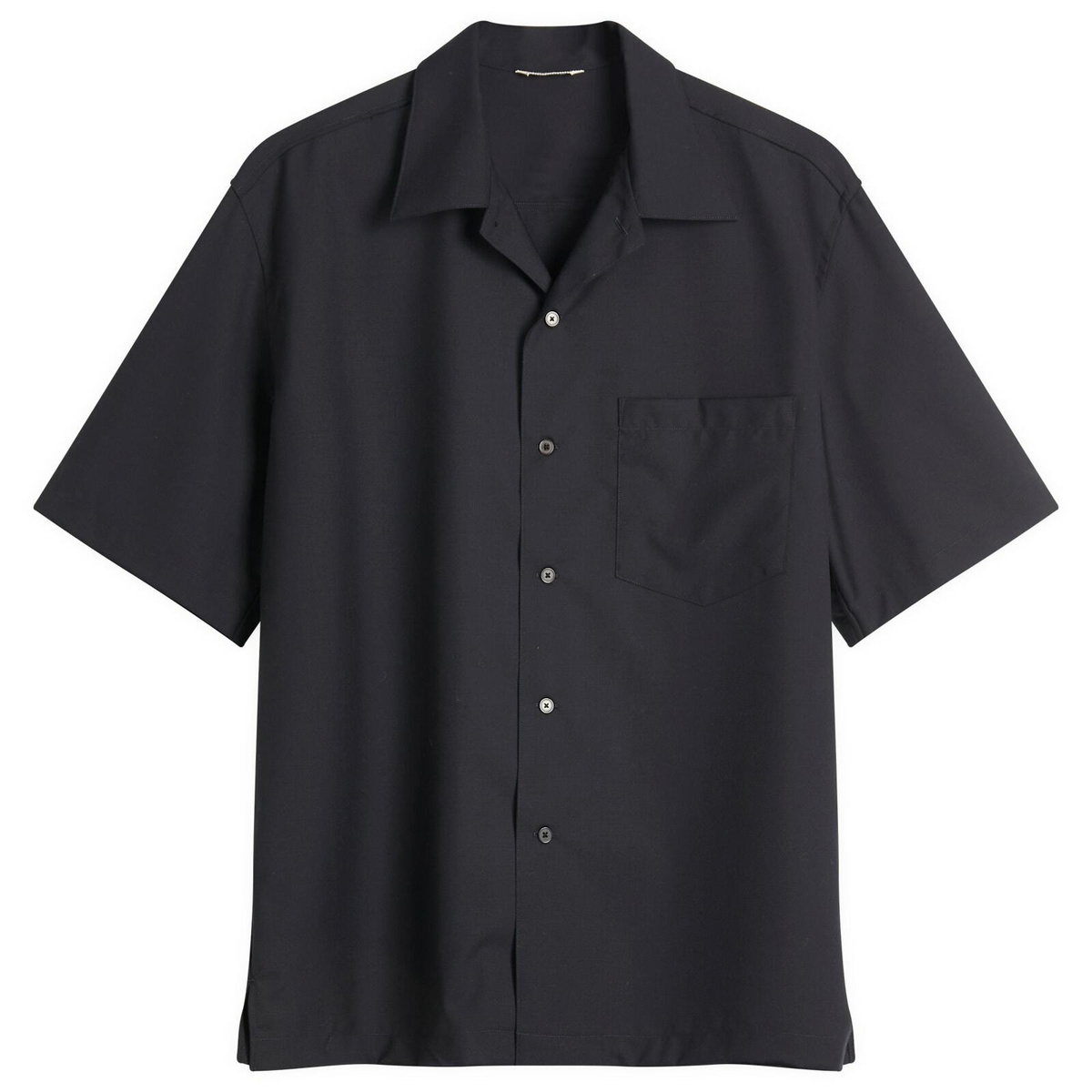 AURALEE Black Skipper Long Sleeve Polo Auralee