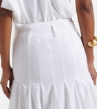 Jacquemus Agave cotton poplin midi skirt