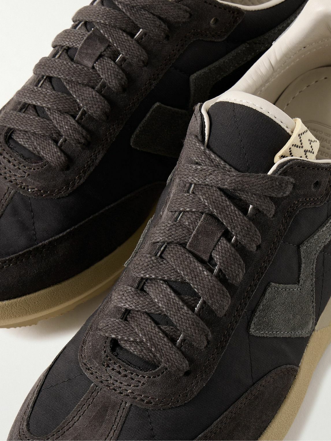 Visvim - FKT Runner Suede-Trimmed Canvas Sneakers - Black