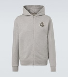 Moncler Logo cotton zip-up hoodie