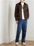 Saturdays NYC - Ryan Corduroy-Trimmed Checked Cotton-Flannel Jacket - Brown