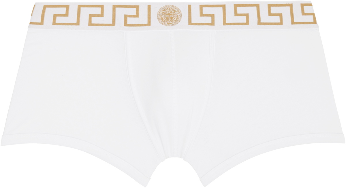 Versace Underwear Three-Pack Multicolor Greca Border Boxer Briefs