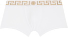 Versace Underwear Three-Pack Multicolor Greca Border Boxer Briefs