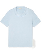 ALTEA - Dennis Cotton-Blend Terry Polo Shirt - Blue