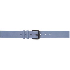 Haider Ackermann Purple Suede Medium Buckle Belt