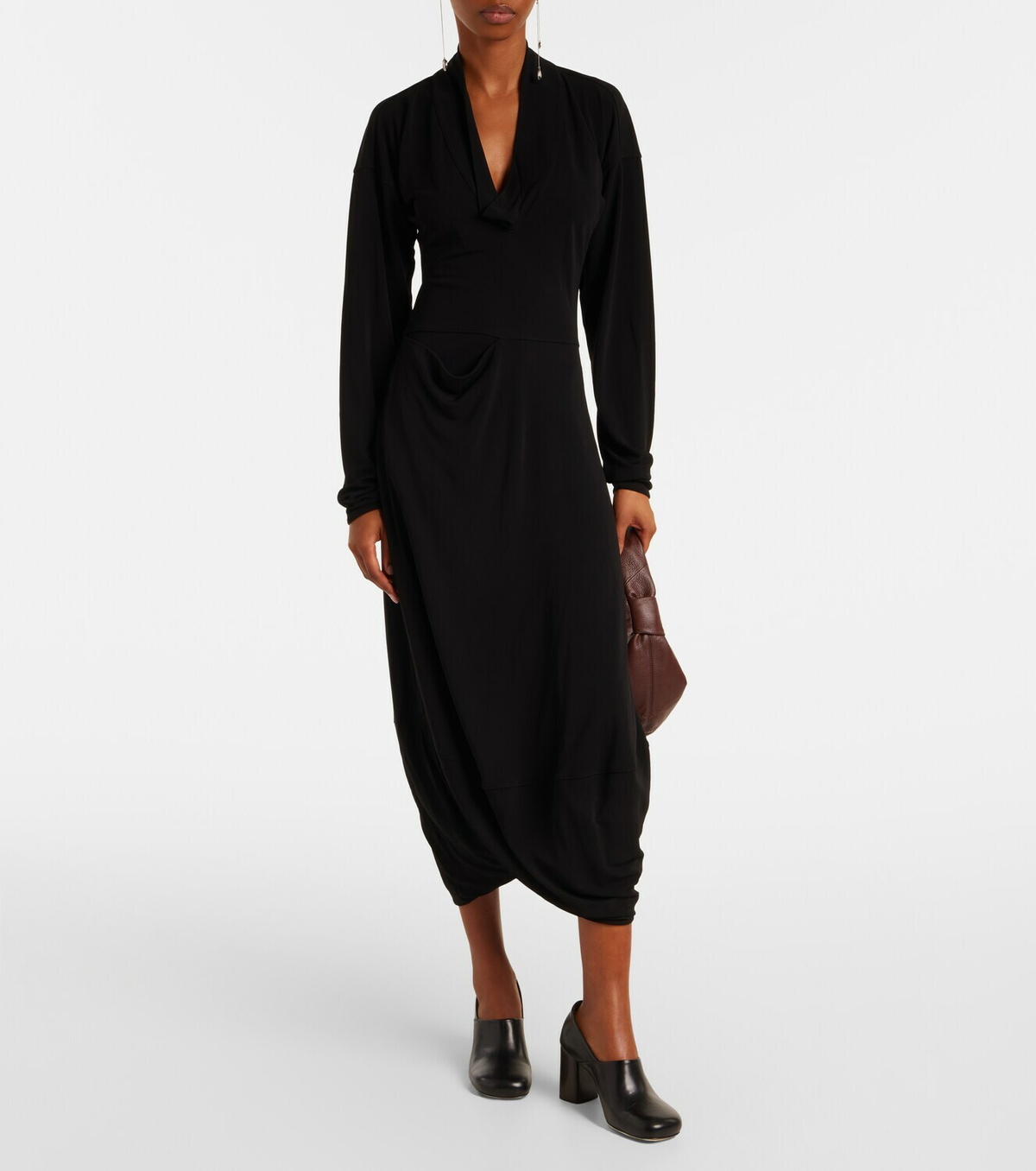 Lemaire Draped crêpe jersey maxi dress