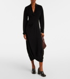 Lemaire Draped crêpe jersey maxi dress