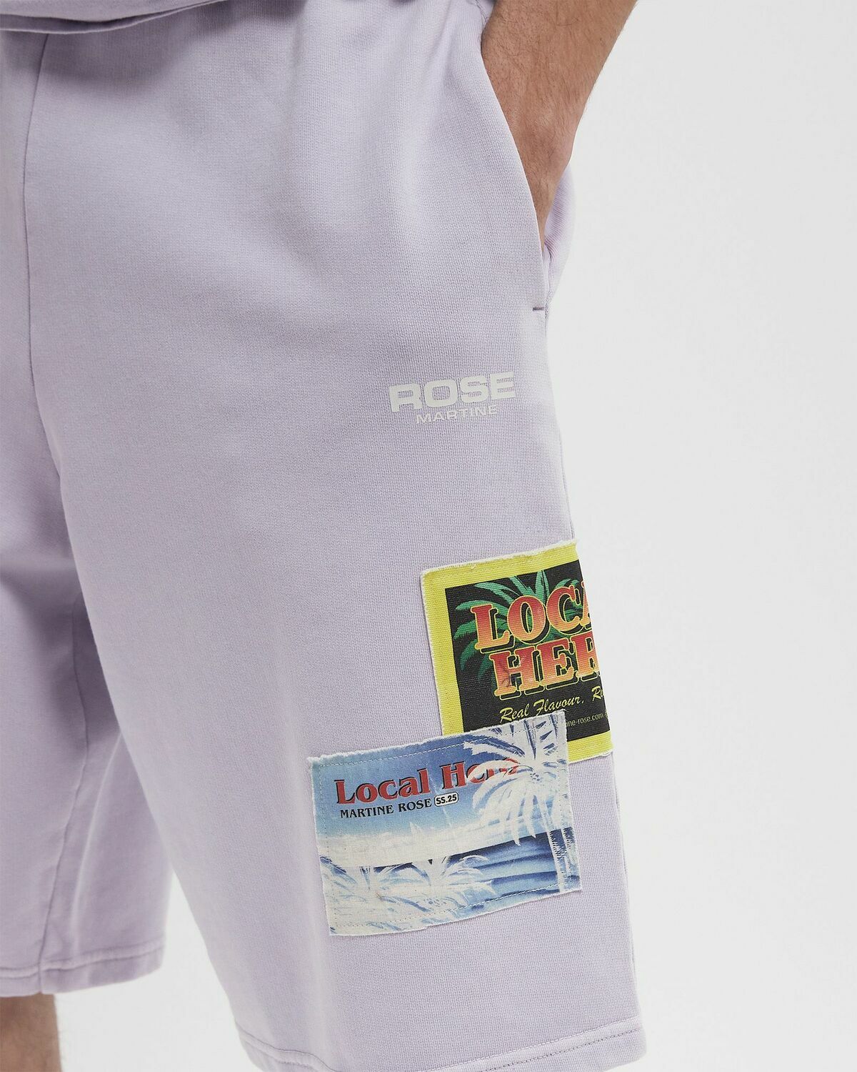 Martine Rose LOGO SHORT Purple Mens Sport & Team Short
