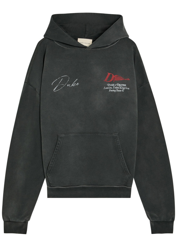 Photo: Duke And Dexter Helmet Printed Cotton Sweatshirt Black