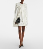 Stella McCartney Draped caped minidress