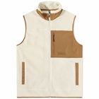 Norse Projects Men's Frederik Fleece Gilet in Ecru