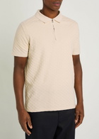 PS Paul Smith Textured Cotton Polo Shirt Ecru