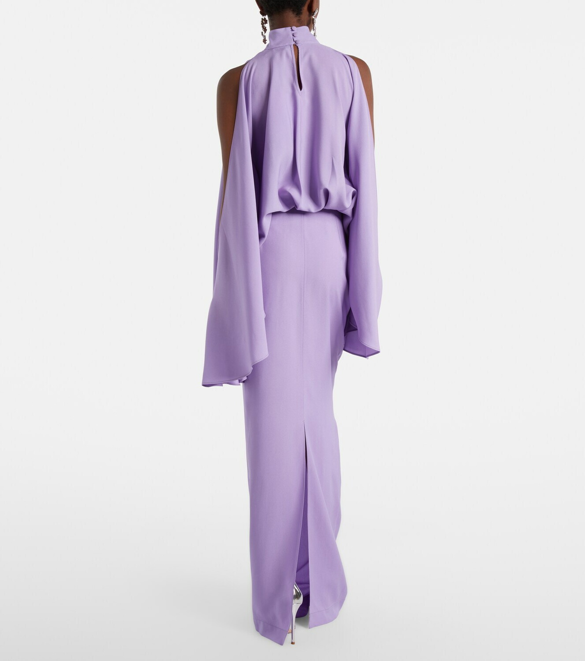 Taller Marmo Bacall draped satin gown