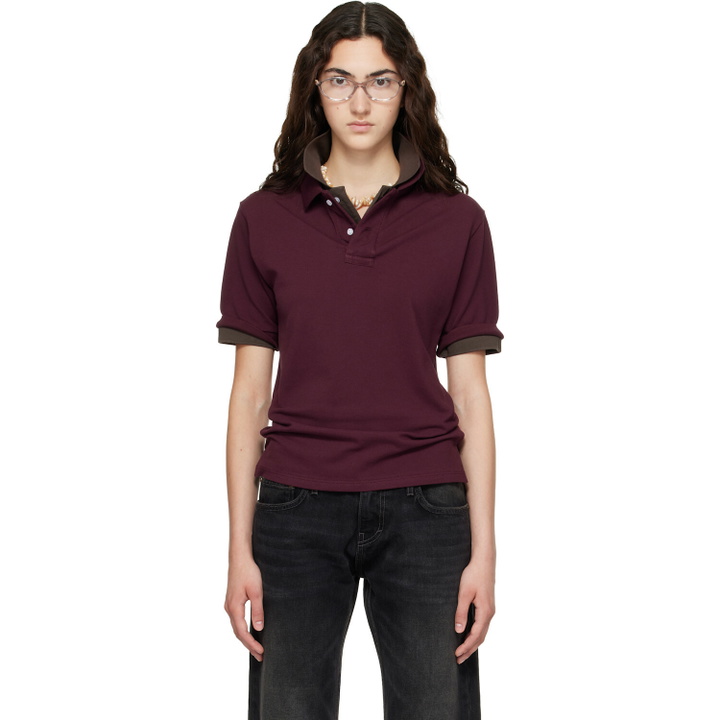 Photo: Raimundo Langlois Burgundy Layered Polo