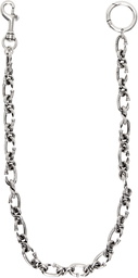 Balenciaga Silver Klub Trouser Wallet Chain