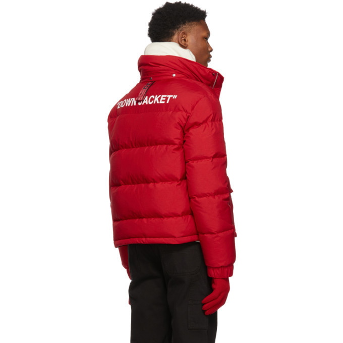 Off-White Red Quote Down Off-White