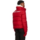 Off-White Red Quote Down Jacket