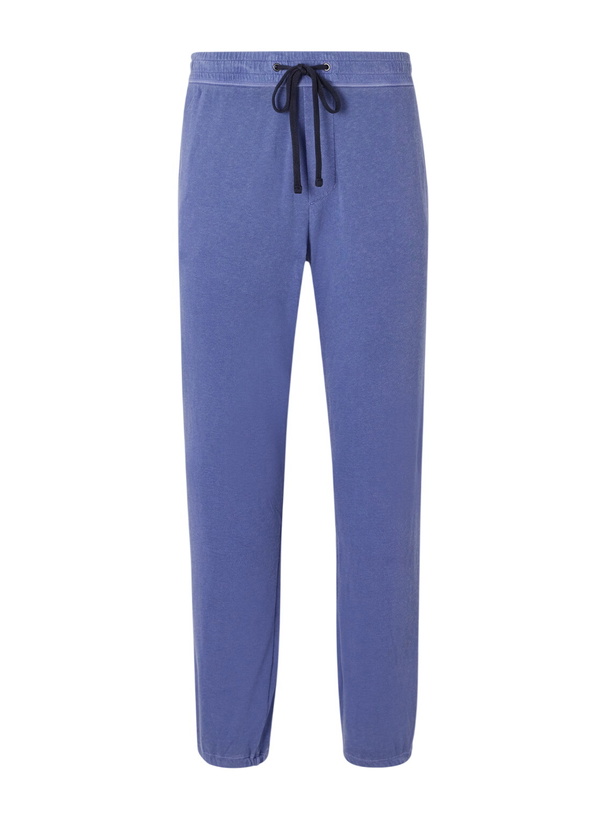 Photo: James Perse - Loopback Supima Cotton-Jersey Sweatpants - Blue