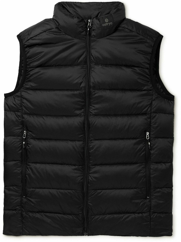 Photo: OSTRYA - Torpid Quilted Ripstop Down Gilet - Black