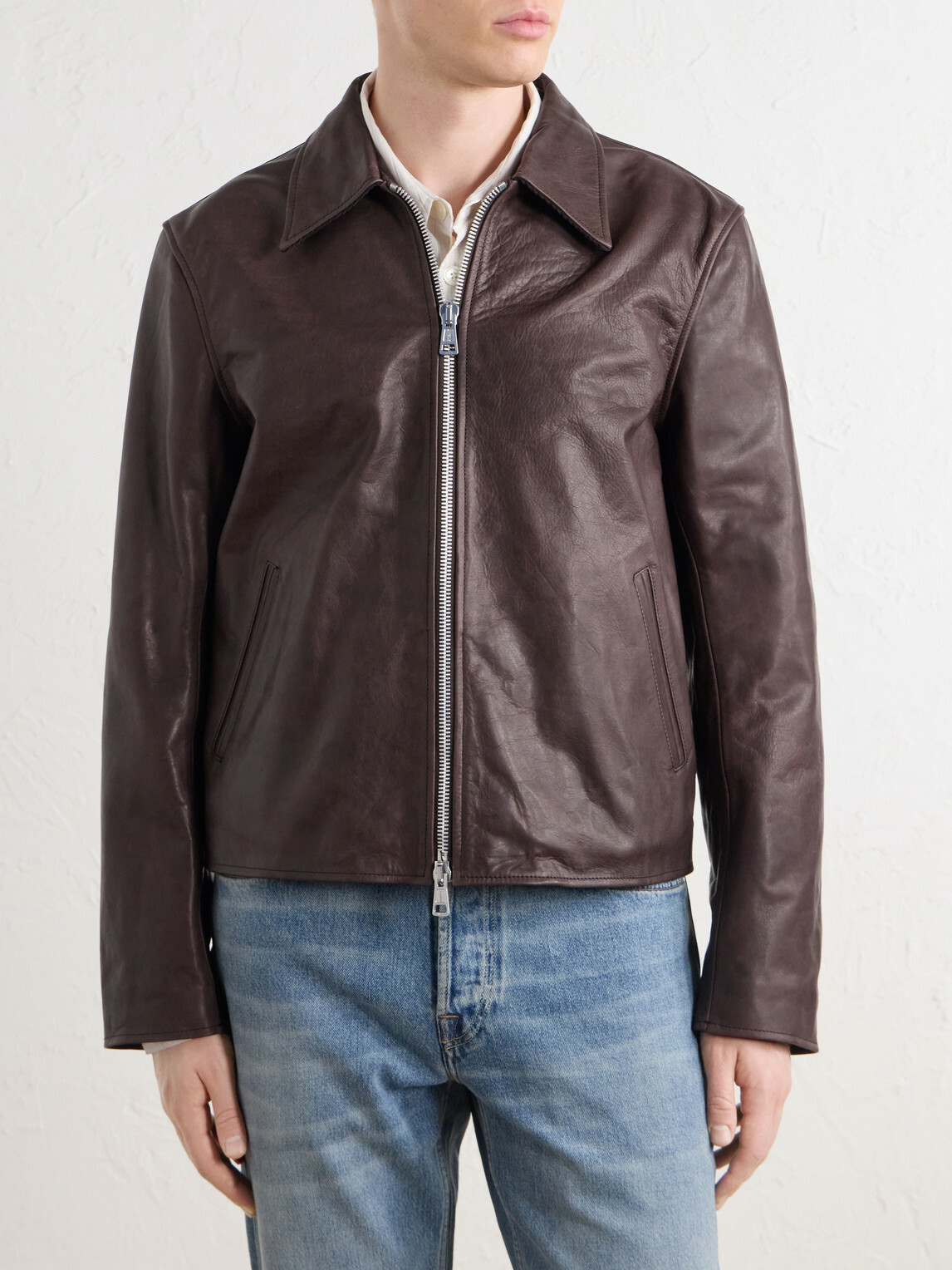 Our Legacy - Mini Leather Jacket - Brown