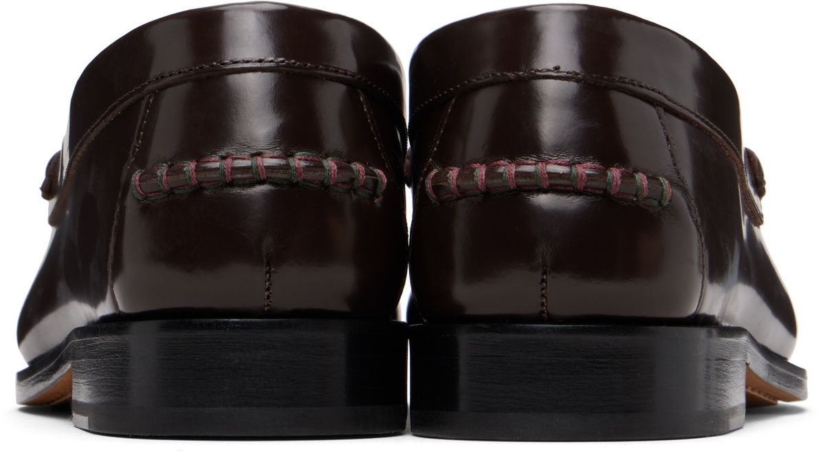 Paul Smith Brown Leather 'Lido' Loafers