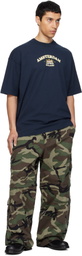 VETEMENTS Navy Holland Tourist T-shirt