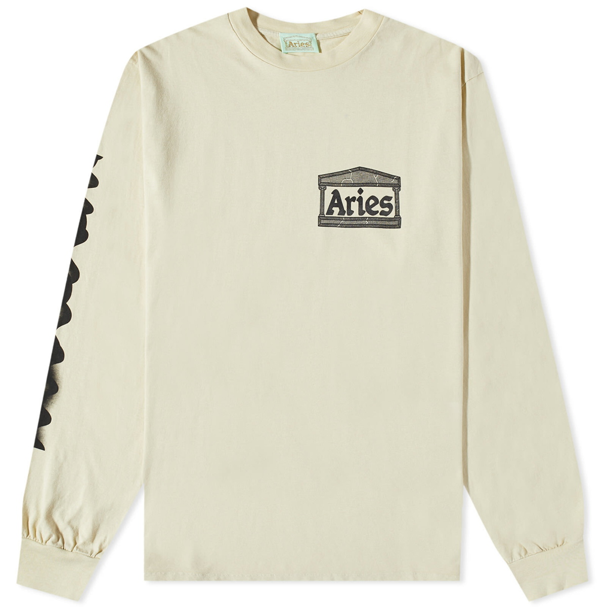 Photo: Aries Don't Be A ... Long Sleeve T-Shirt in Seedpearl